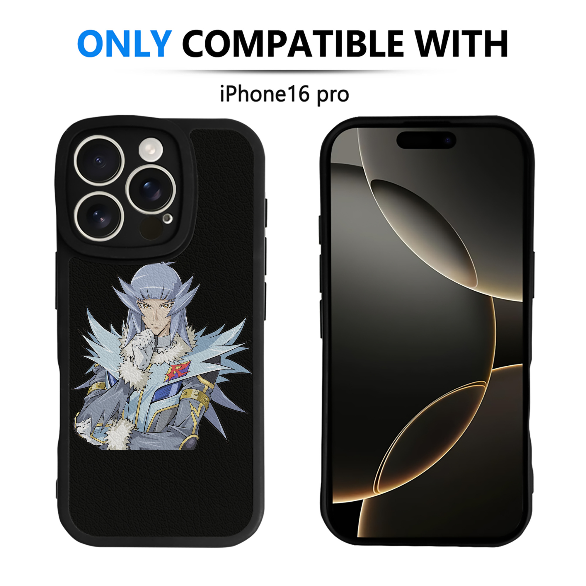 （画像用） 遊☆戯☆王 Yu-Gi-Oh! 【iPhone 16シリーズ対応】シリコンスマホケース（レザー調） 材質：シリコン